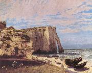 Cliffs at Etretat after the storm Gustave Courbet